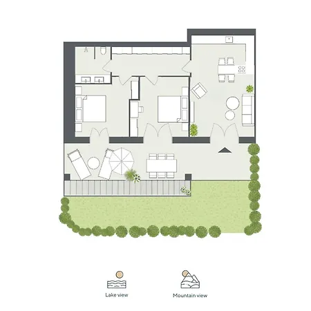 Apartament Exclusive Garden With View & Pool Musso